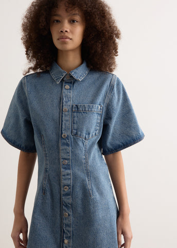 Short Sleeve Shirt Dress