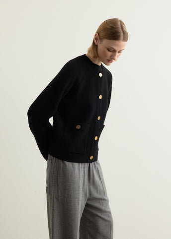 Hammered Button Cardigan