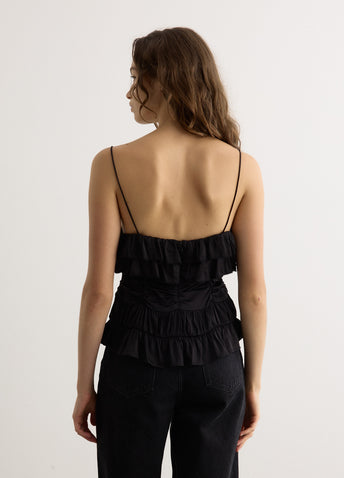 Solid Satin Slip Top
