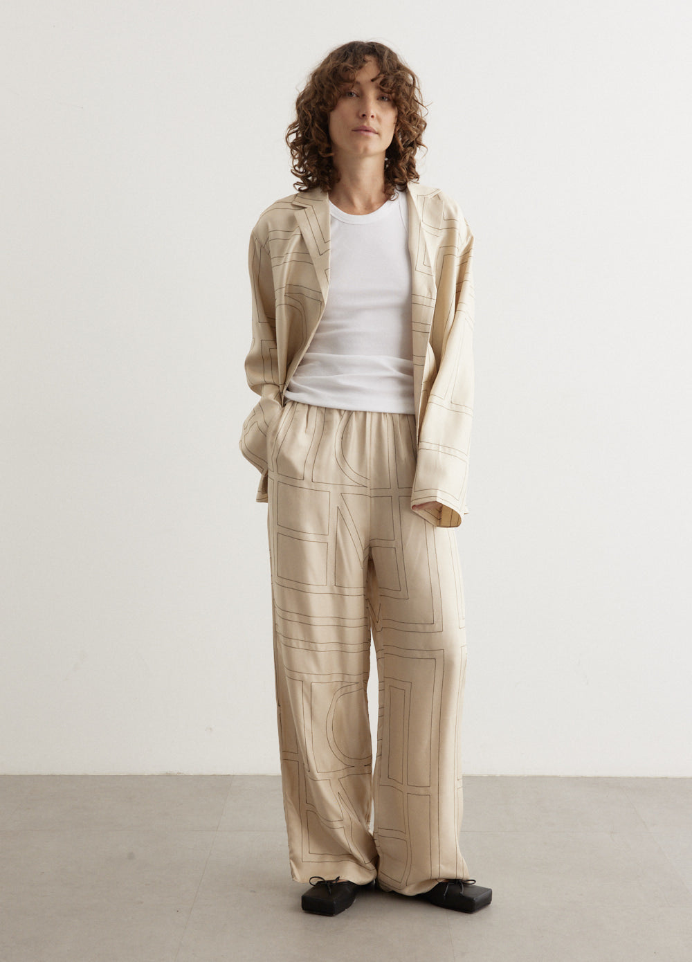 Monogram Silk Pyjama Bottoms