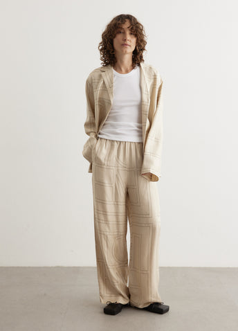 Monogram Silk Pyjama Bottoms