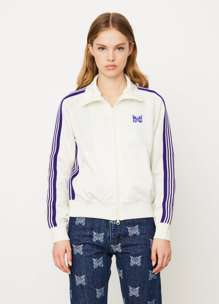 【Needles】 Track Jacket Poly Smooth Ice White Needles Track Jacket - Poly Smooth Sax | Garmentory