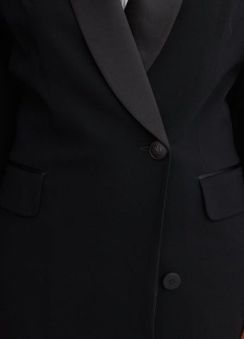 Femi Japanese Crepe Tux Dress