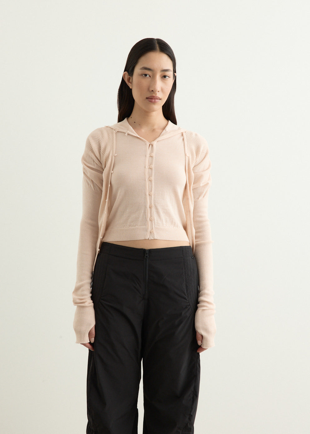 Layered Fitted Knit Cardigan