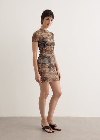 Mesh Short Dress
