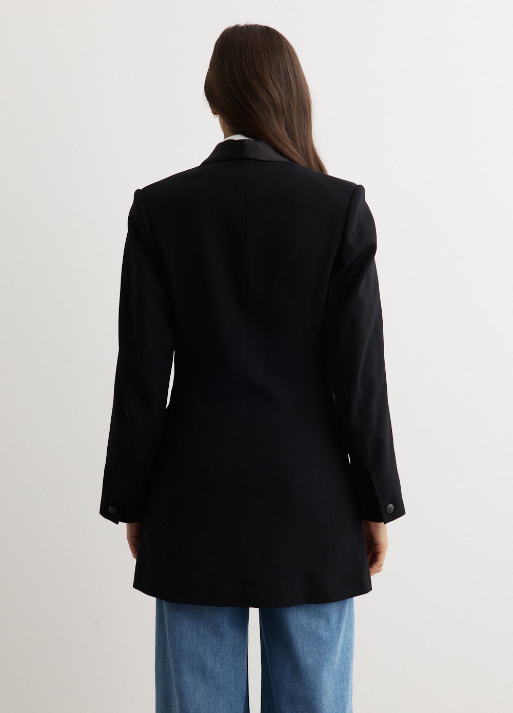 Femi Japanese Crepe Tux Dress