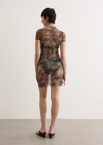 Mesh Short Dress