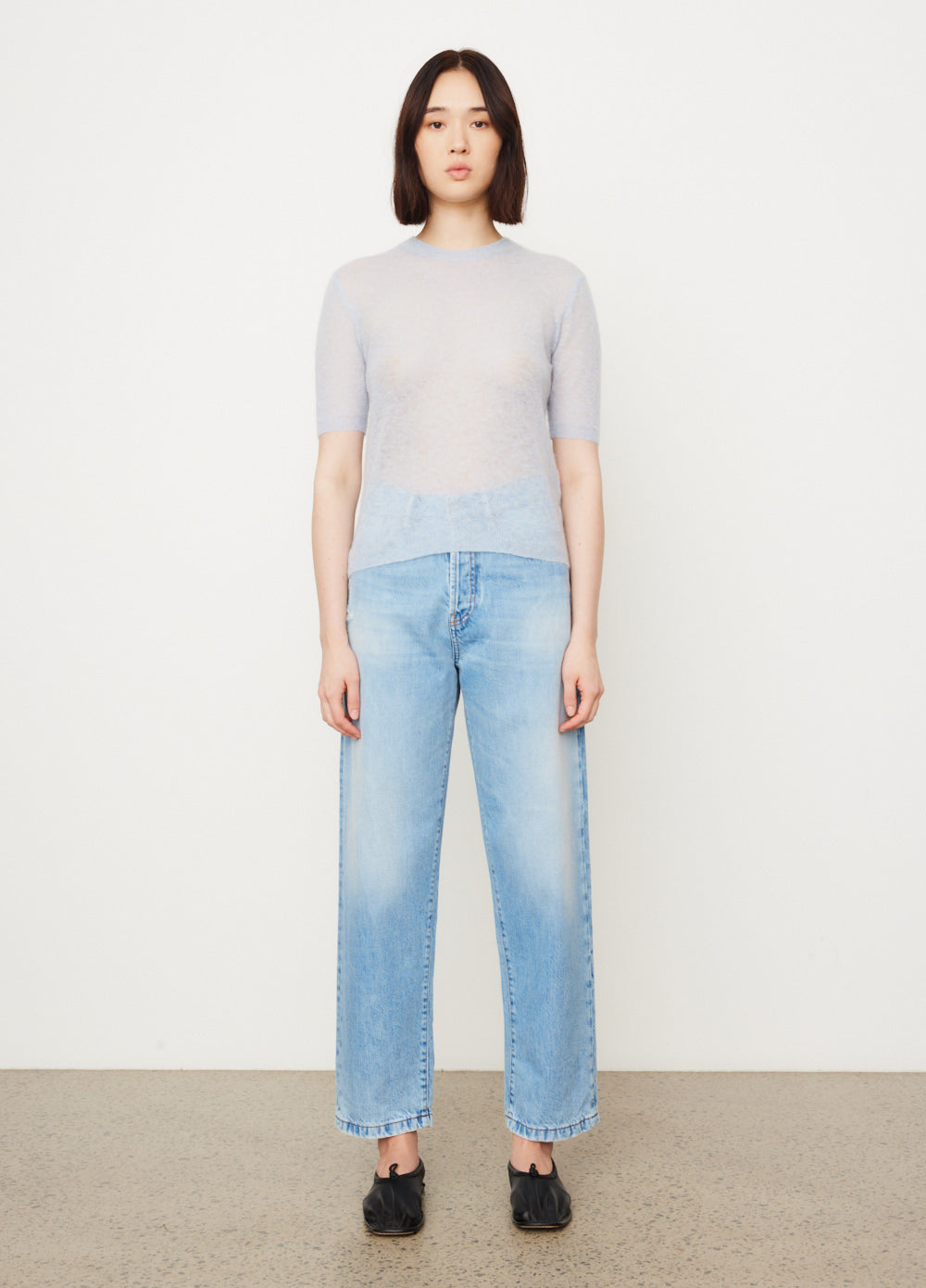 Kid Mohair Knit T-Shirt