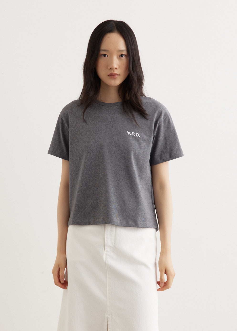 A.P.C. - Boxy Petit VPC T-Shirt - Tshirt logo,All Products : American Fashion Style Bags On Sale