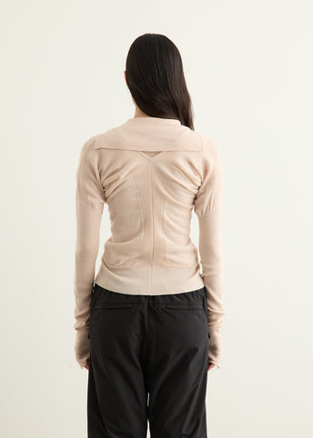 Layered Fitted Knit Cardigan