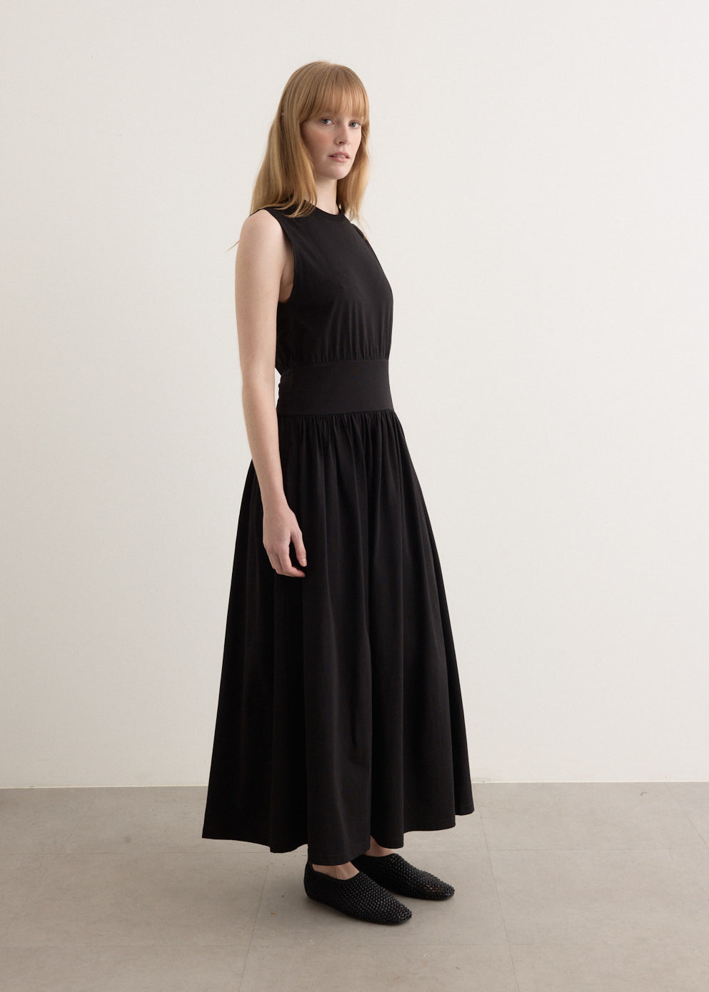 Sleeveless Cotton T-Shirt Dress