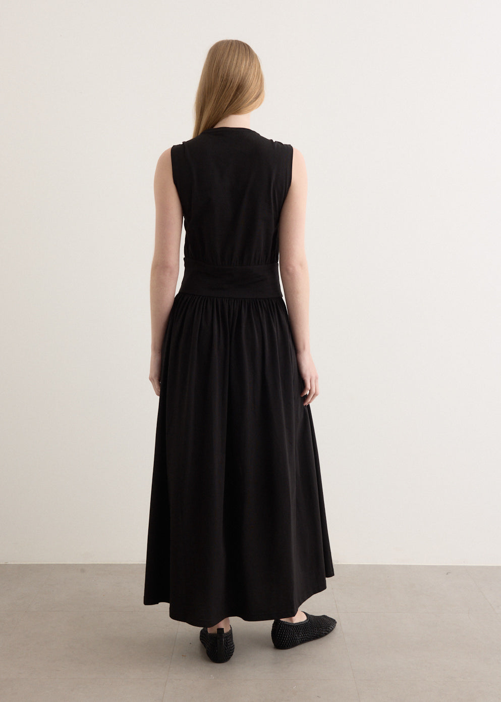 Sleeveless Cotton T-Shirt Dress