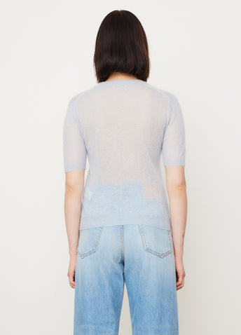 Kid Mohair Knit T-Shirt