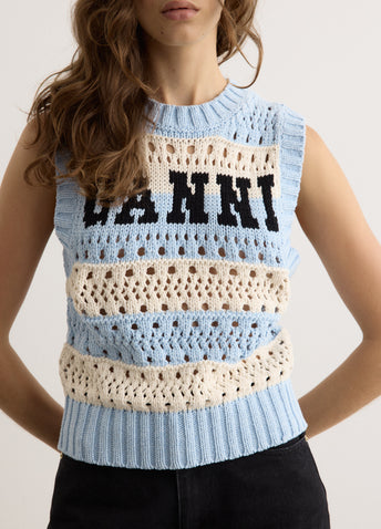 Cotton Mix Striped Vest