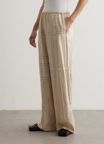 Monogram Silk Pyjama Bottoms