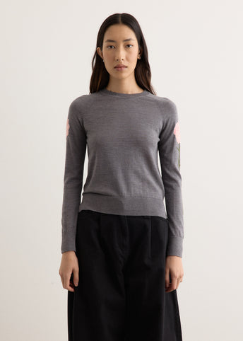 Carnation Detail Long Sleeve Jumper