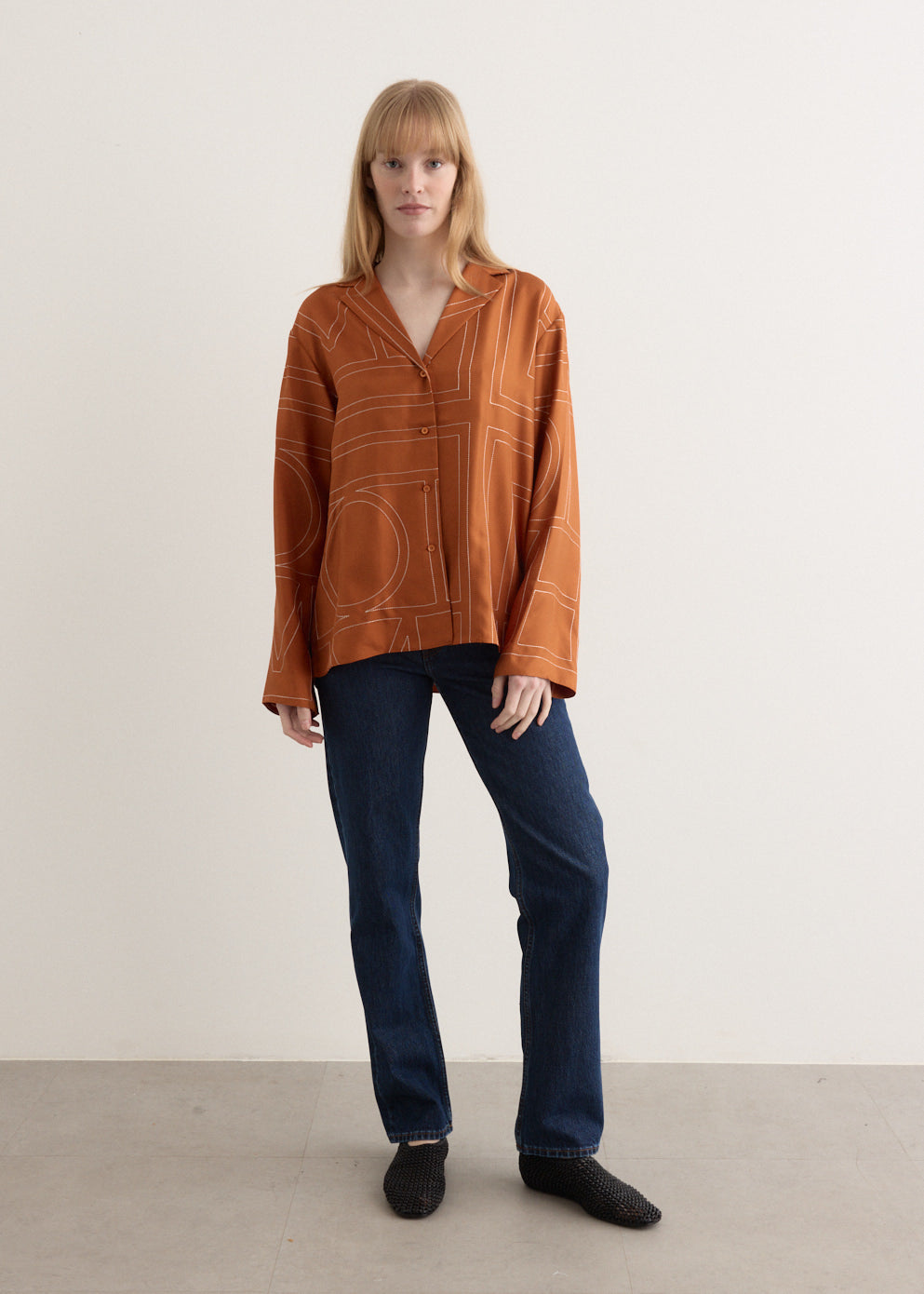 Low Straight Denim Jeans