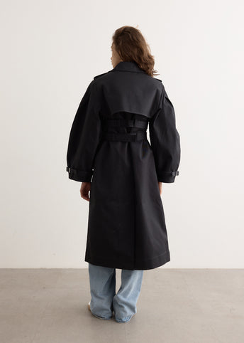 Bonded Cotton Trench Coat