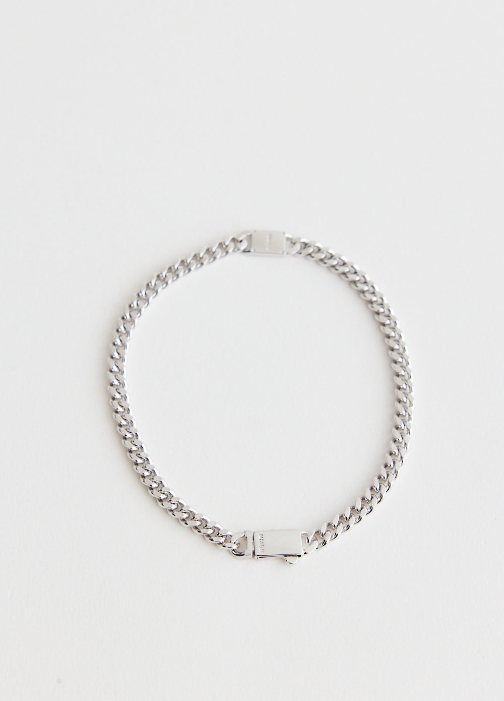 Side Pendant Curb Chain Bracelet