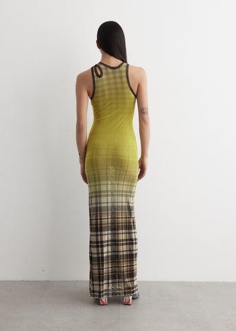 Mesh Cut-Out Maxi Dress