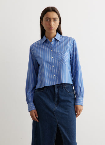 Maxine Stripe Cropped Shirt