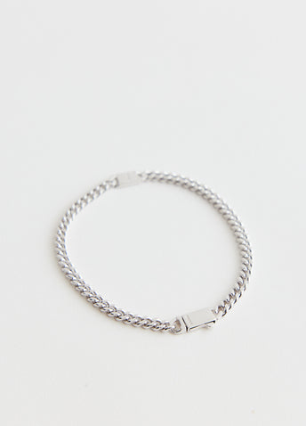 Side Pendant Curb Chain Bracelet