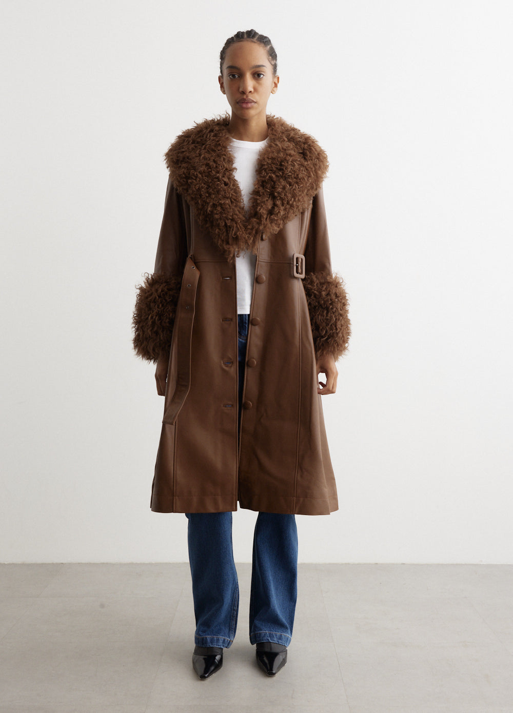 Saks Potts - Foxy Leather Shearling Coat - Coat,Specials : American Fashion Style Bags On Sale Saks Potts - Foxy Leather Shearling Coat - Coat,Specials : American Fashion Style Bags On Sale