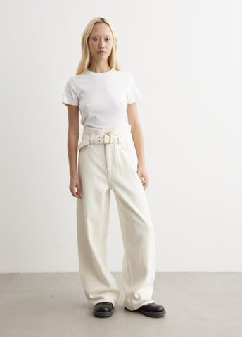 Heavy Denim Paper Bag Jeans