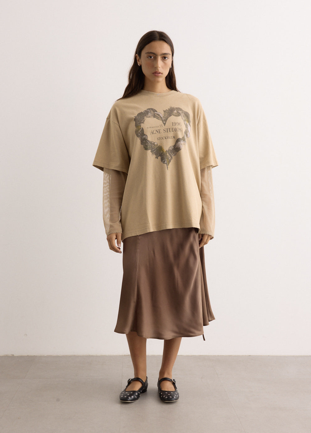 Acne Studios - Edra Double T-Shirt - Tshirt,All Products : American Fashion Style Bags On Sale Acne Studios - Edra Double T-Shirt - Tshirt,All Products : American Fashion Style Bags On Sale