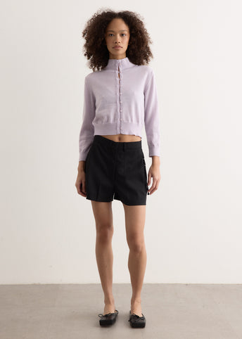 High Neck Knit Cardigan