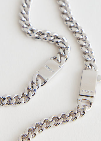 Side Pendant Curb Chain Bracelet