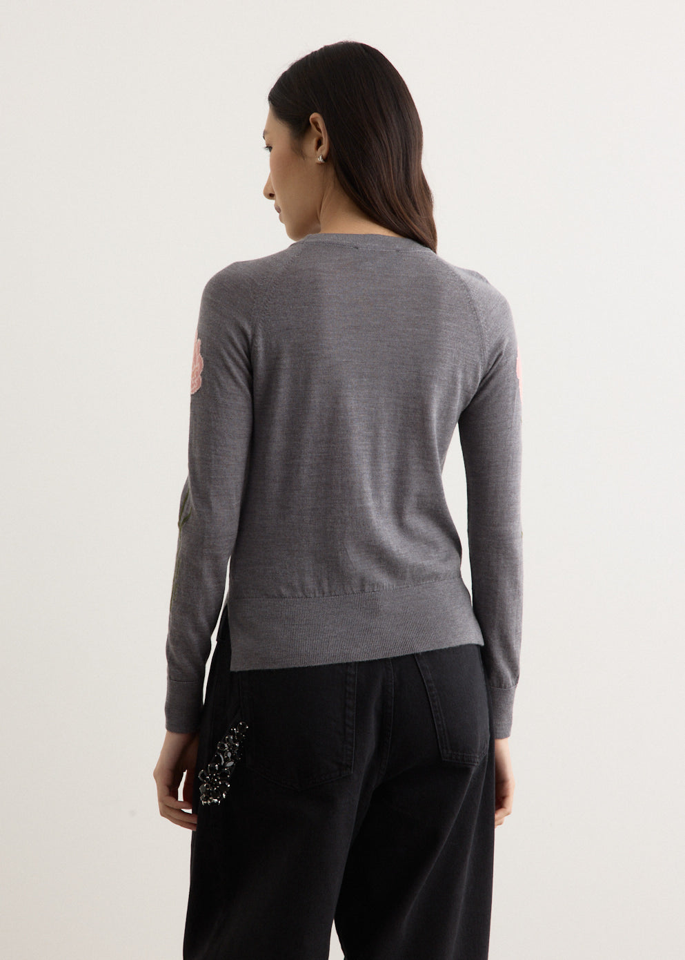Carnation Detail Long Sleeve Jumper
