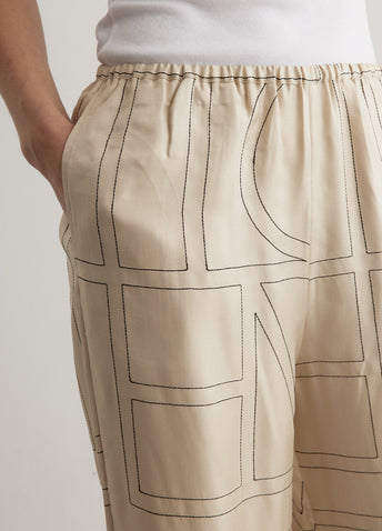 Monogram Silk Pyjama Bottoms