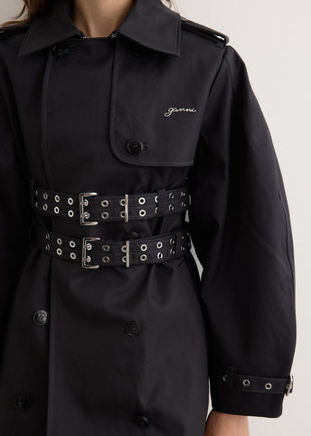 Bonded Cotton Trench Coat