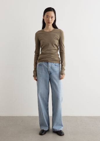 Rib Long Sleeve T-Shirt