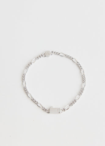 Side Pendant Figaro Chain Bracelet