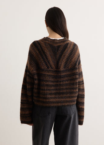 Adore Cropped V-Neck Jumper