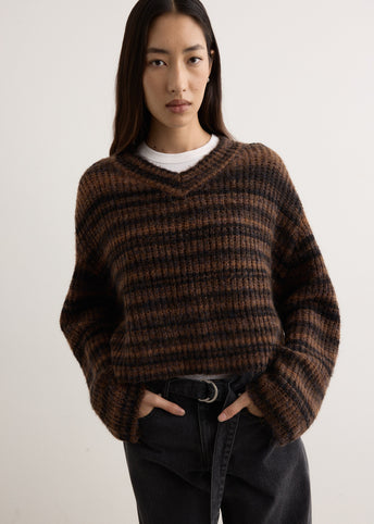 Adore Cropped V-Neck Jumper