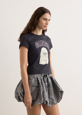 Basic Cotton Jersey Poodle Baby Fit T-Shirt