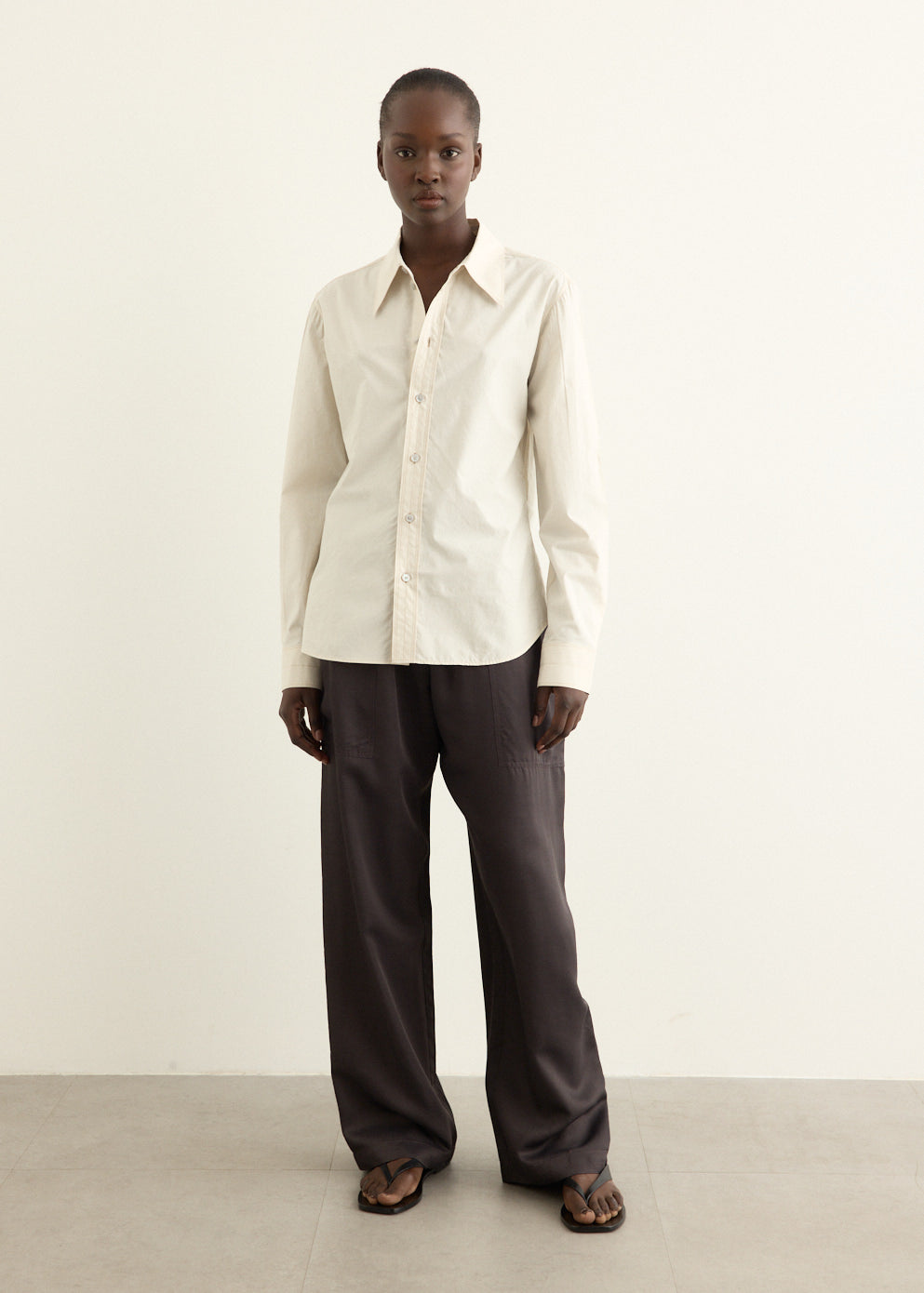 Pointed Collar Shirt