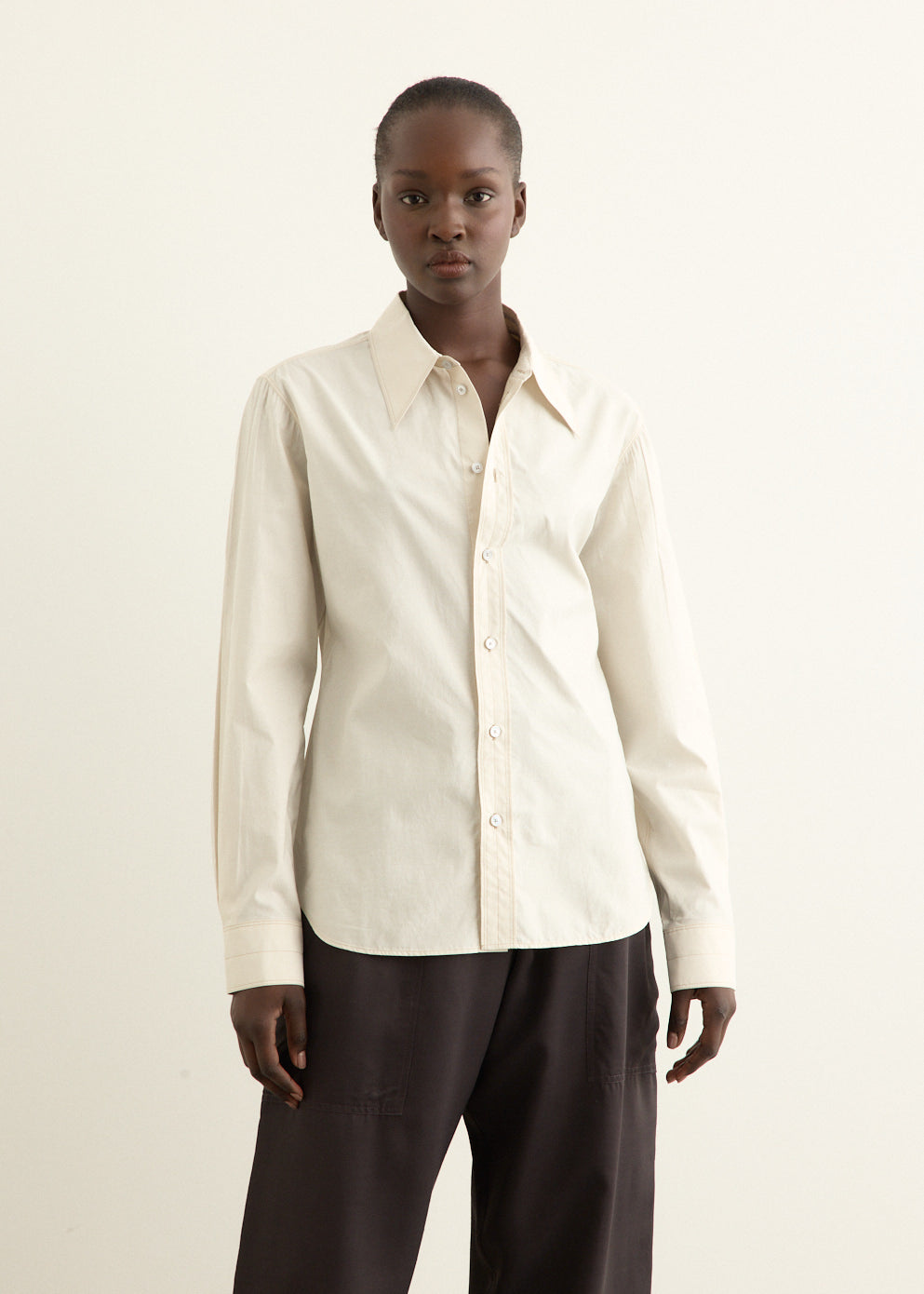 Pointed Collar Shirt