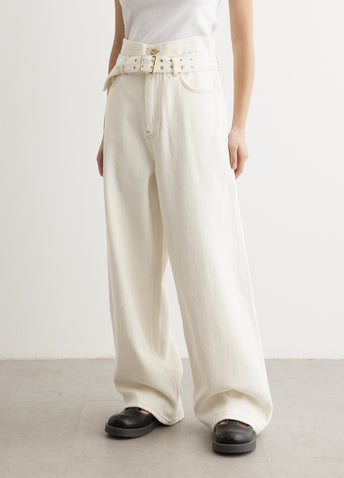 Heavy Denim Paper Bag Jeans