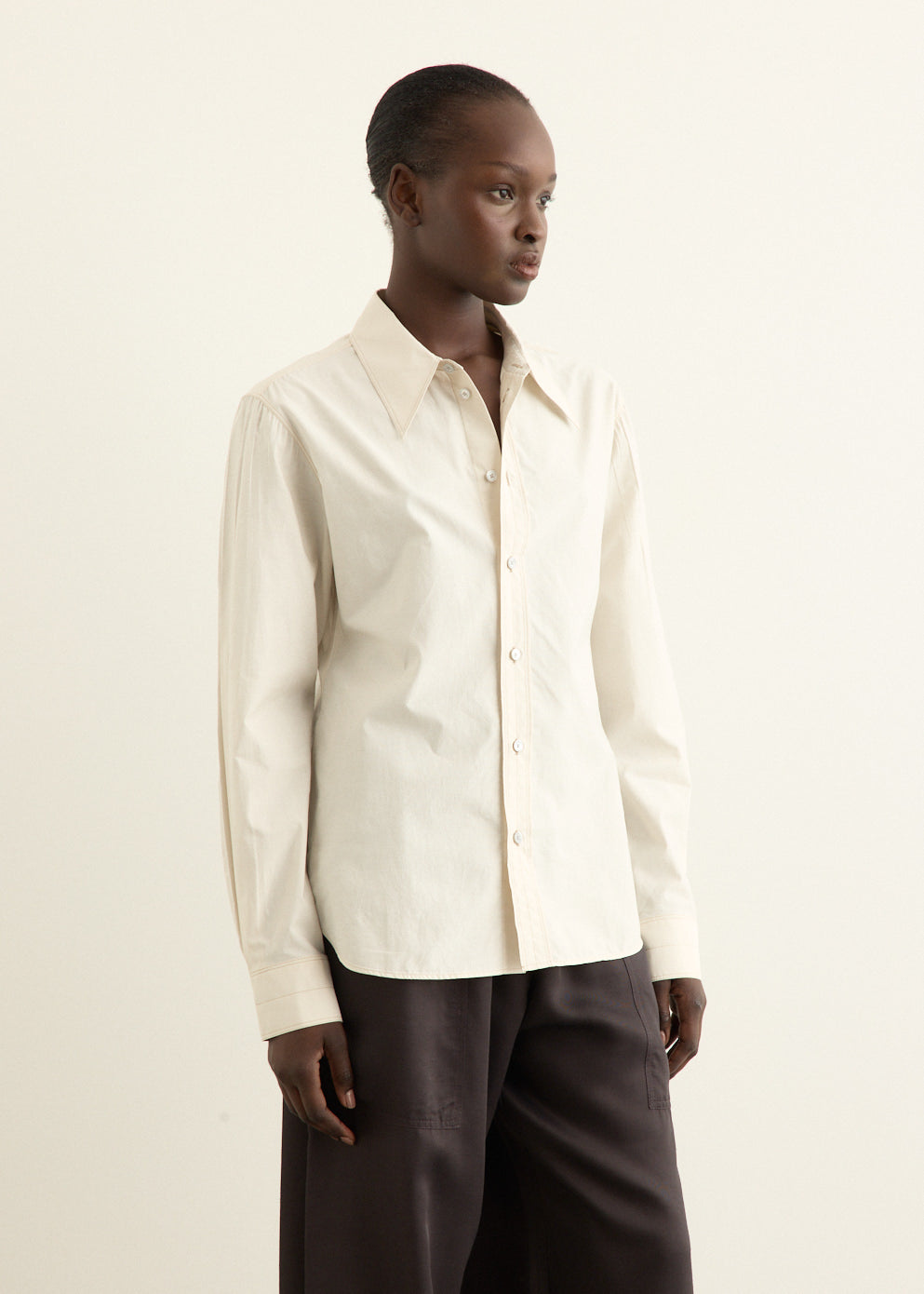 Pointed Collar Shirt