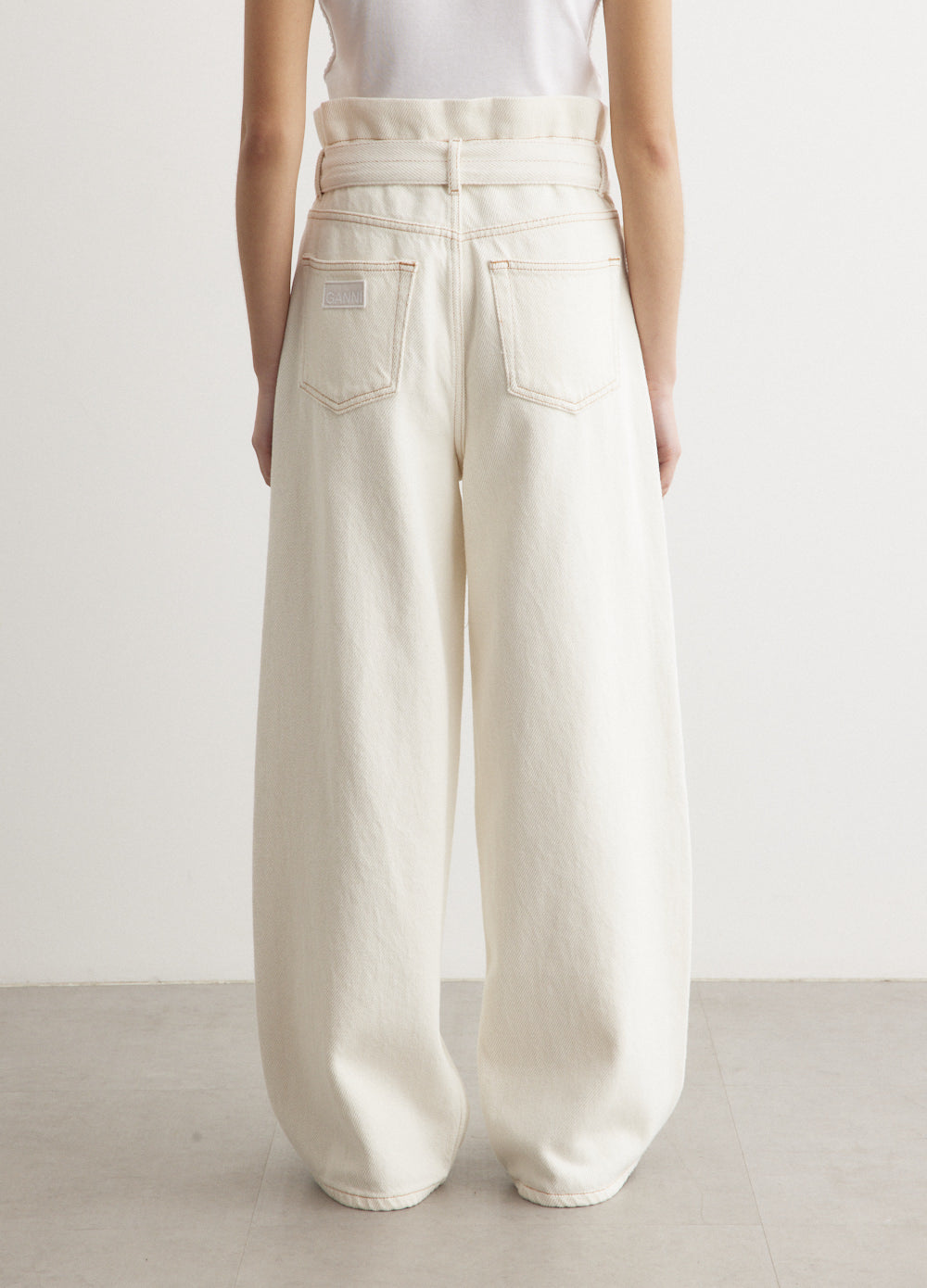 Heavy Denim Paper Bag Jeans
