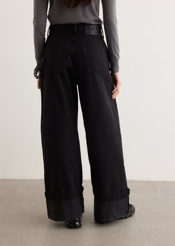 Wide Leg Puddle Jeans