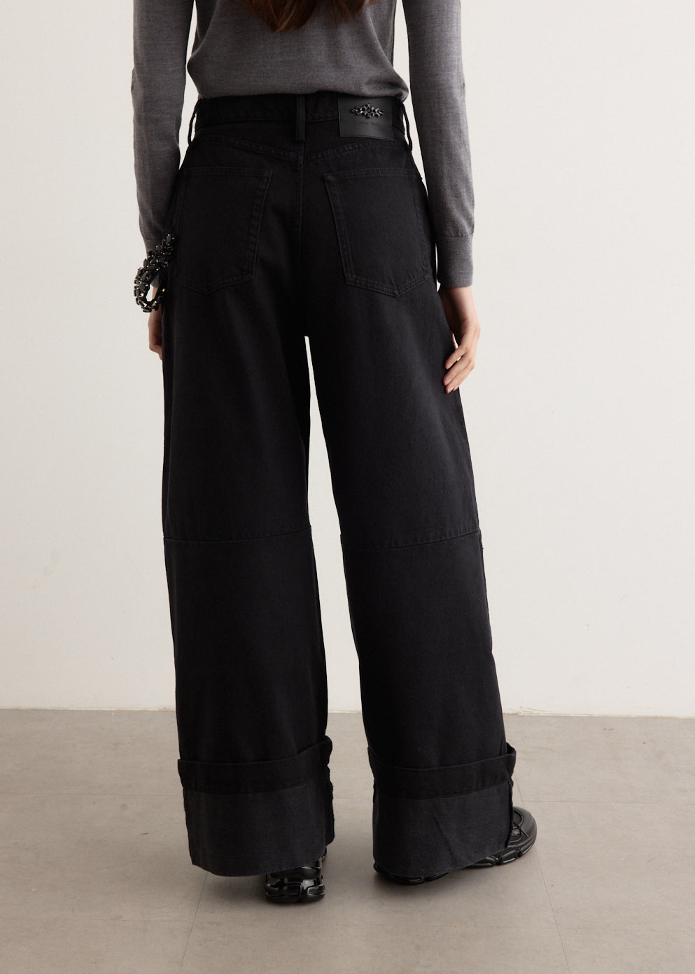 Wide Leg Puddle Jeans
