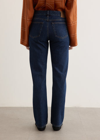 Low Straight Denim Jeans