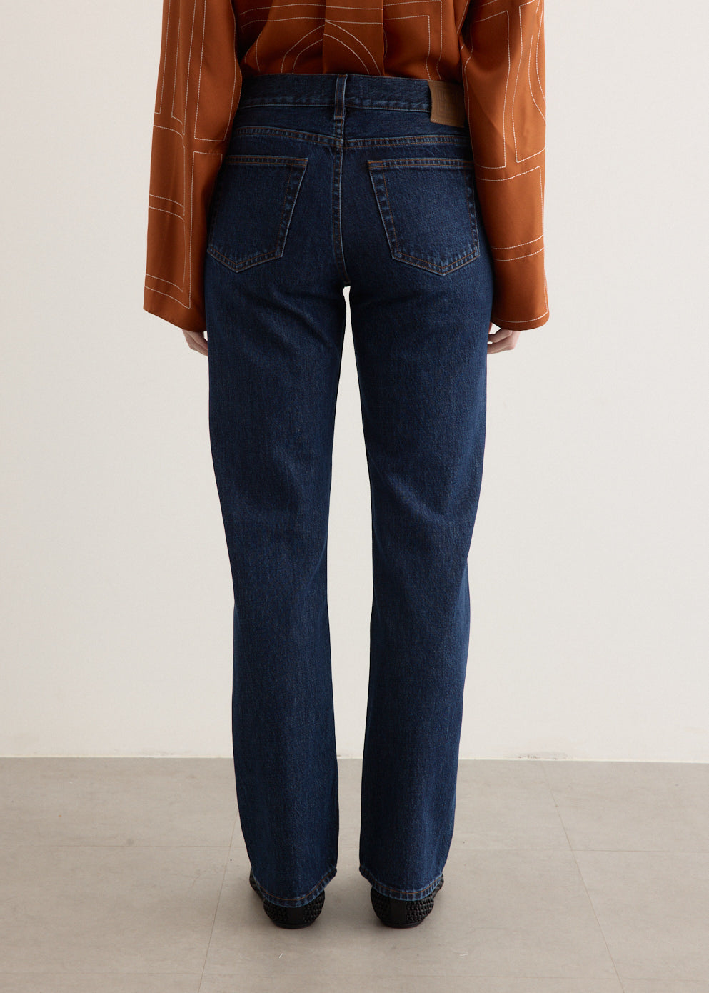 Low Straight Denim Jeans