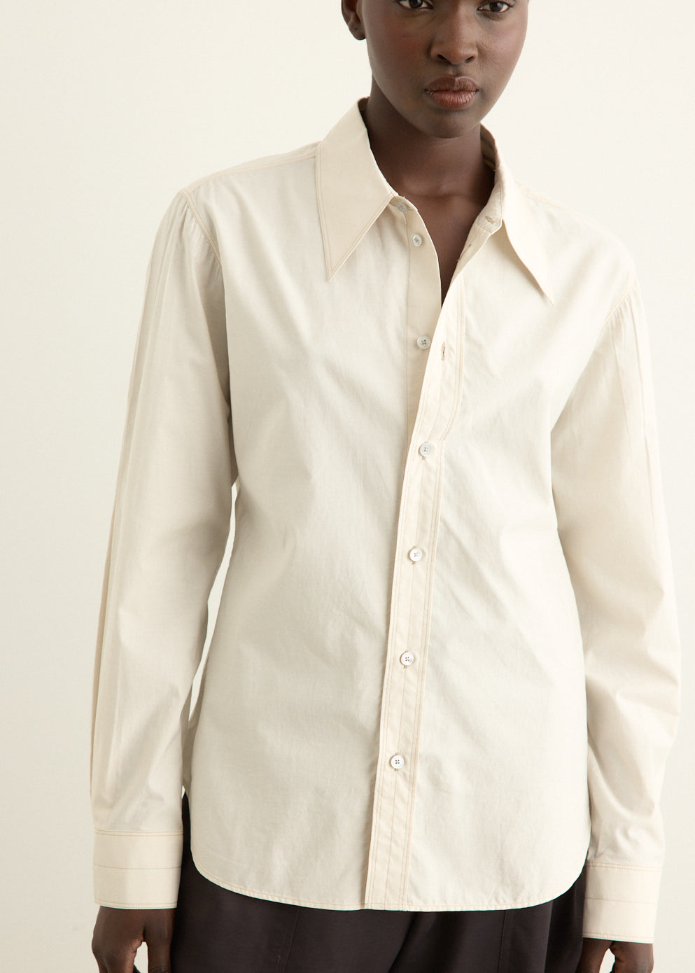 Pointed Collar Shirt
