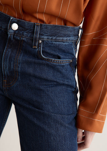 Low Straight Denim Jeans